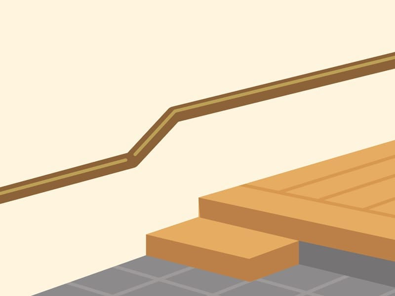 手すりの取り付けイメージ