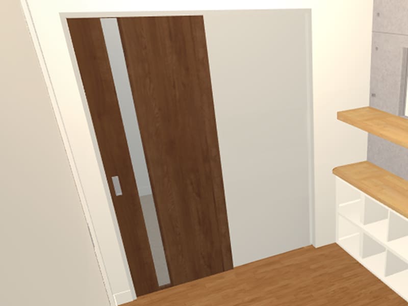 引き戸への交換イメージ